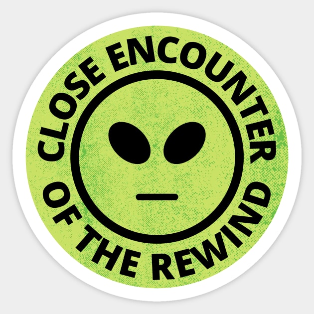 Close Encounter of the Rewind VHS Sci-fi Parody Sticker by Movie Vigilante